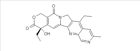 1H-Pyrano[3',4':6,7]indolizino[1,2-b][1,7]naphthyridine-9-carboxylic acid, 4,11-diethyl-3,4,12,14-tetrahydro-4-hydroxy-3,14-dioxo-, (S)- (9CI)(CAS:164219-43-6)