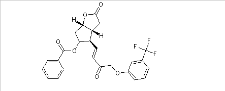 (3aR,4R,5R,6aS)-5-(Benzoyloxy)hexahydro-
4-[(1E)-3-oxo-4-[3-(trifluoromethyl)phenoxy]-
1-buten-1-yl]-2H-cyclopenta[b]furan-2-one(CAS:208111-98-2)