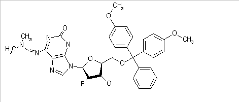 5'-O-DMT-N2-dimethylformamid-2'-Fluoro-2'-deoxyguanosine
