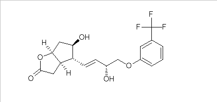 (+)-(3AR,4R,5R,6AS)-HEXAHYDRO-5-HYDROXY-4-
[(1E,3R)-3-HYDROXY-4-(3-TRIFLUOROMETHYL)PHENOXY-1
-BUTENYL]-2H-CYCLOPENTA[B]FURAN-2-ONE(CAS:53872-60-9)