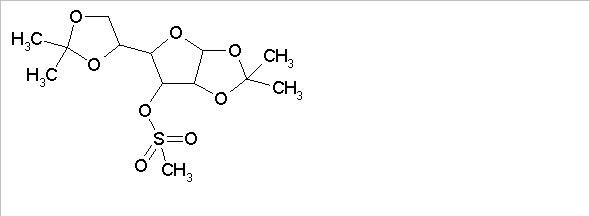 Methanesulfonic acid 5-(2,2-dimethyl-[1,3]dioxolan-4-yl)-2,2-dimethyl-tetrahydro-furo[2,3-d][1,3]dioxol-6-yl ester(CAS:5450-26-0)