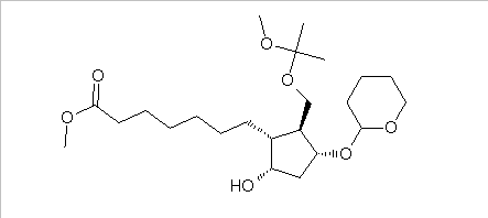 [1R-(1a,2b,3a,5a)]-5-Hydroxy-2-[(1-methoxy-1-methylethoxy)methyl]-3-[(tetrahydro-2H-pyran-2-yl)oxy]cyclopentaneheptanoic acid methyl ester(CAS:69810-10-2)