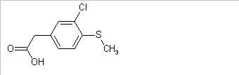 3-Chloro-4-(methylthio)phenylacetic acid(CAS:87776-75-8)
